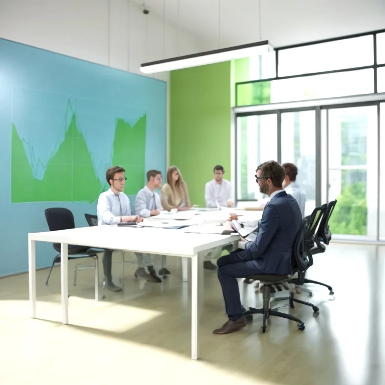 ビジネスミーティングの様子